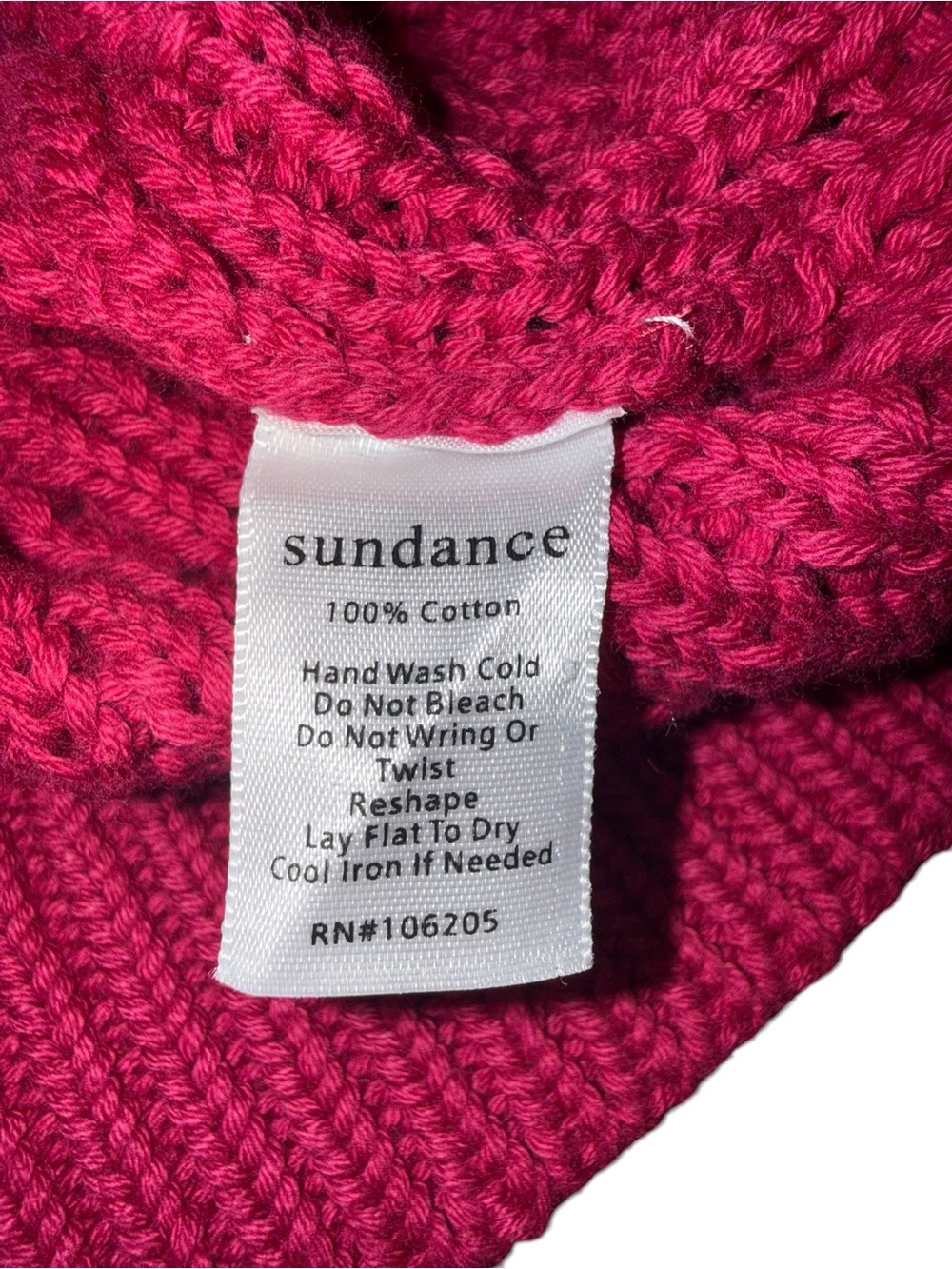 Sundance My Everyday Sweater Sangria Pink Cotton Knit Short Sleeve Large NWT - Picture 9 of 11